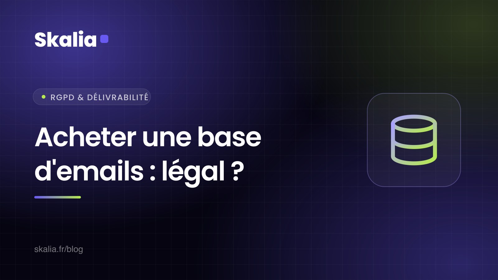 Achat de base de données emails : légalité et risques